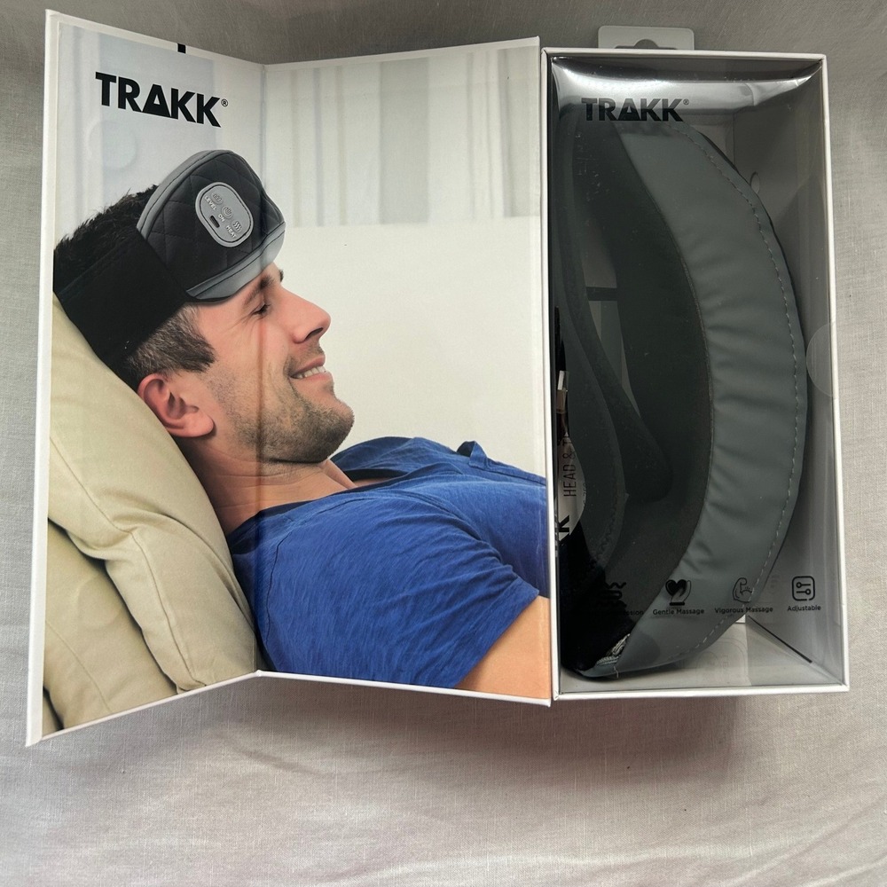 TRAKK Air Compression Heating Head‎ Temple Massager  Rechargeable Black#501